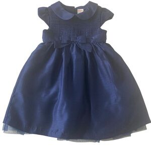 Gymboree Girls Size 2 T Navy Blue Party Lined Fancy Tulle Dress